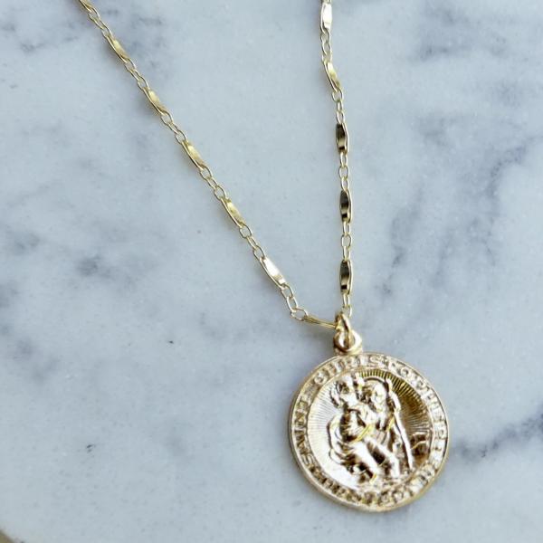 St. Christopher Medallion Necklace picture