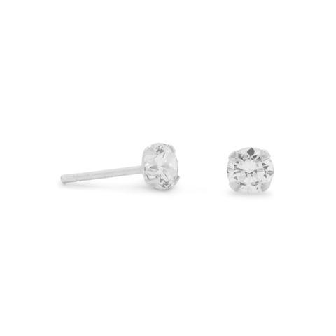 Sterling Silver CZ Studs