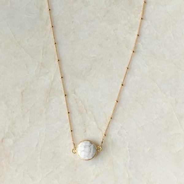 Howlite Gemstone Focal Necklace picture