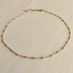 Bead Chain Choker Necklace | Gold or Silver