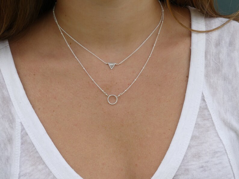Eternity Circle Necklace | Gold or Silver picture