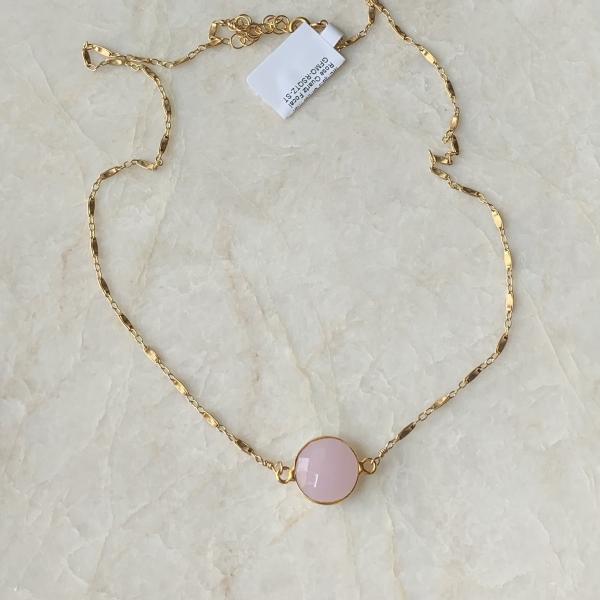 Rose Quartz Gemstone Focal Necklace picture