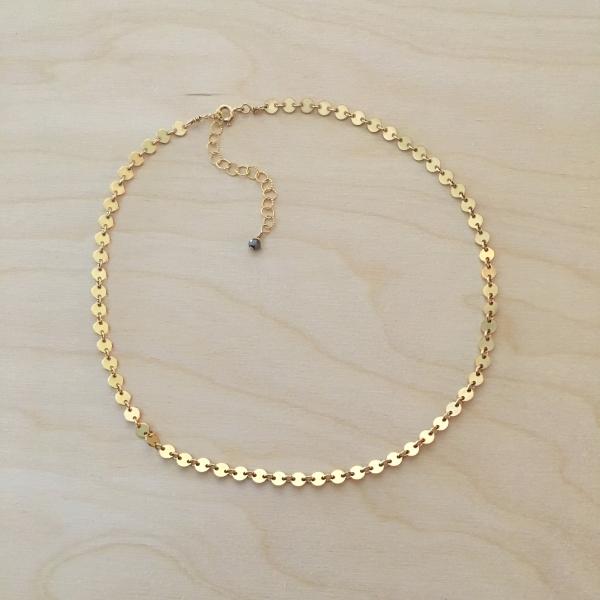 Gold Charm Cluster Choker 'Lucky Traveler' Necklace picture