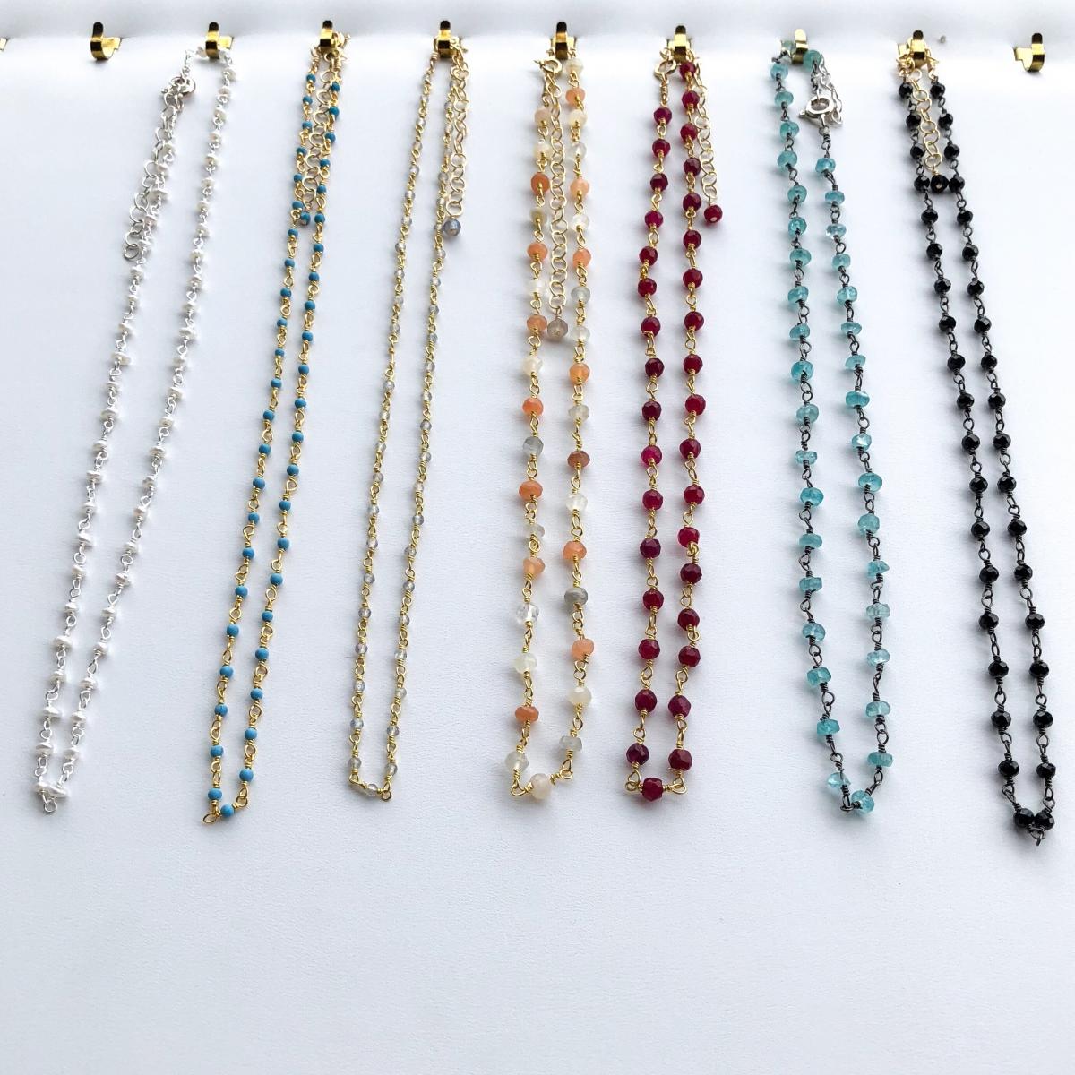 Multi-Moonstone Choker Necklace picture