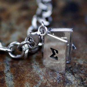 Sterling Silver Open Book Charm picture