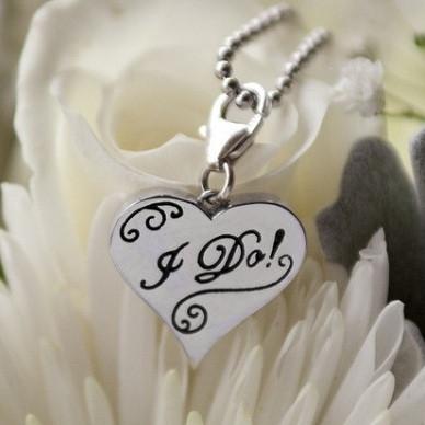 Bridal 'I Do!' Heart Charm picture