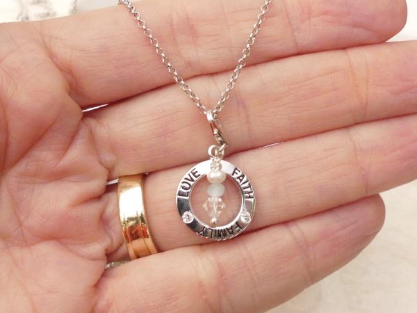 'Mother's Love' Personalized Necklace with Birthstones picture