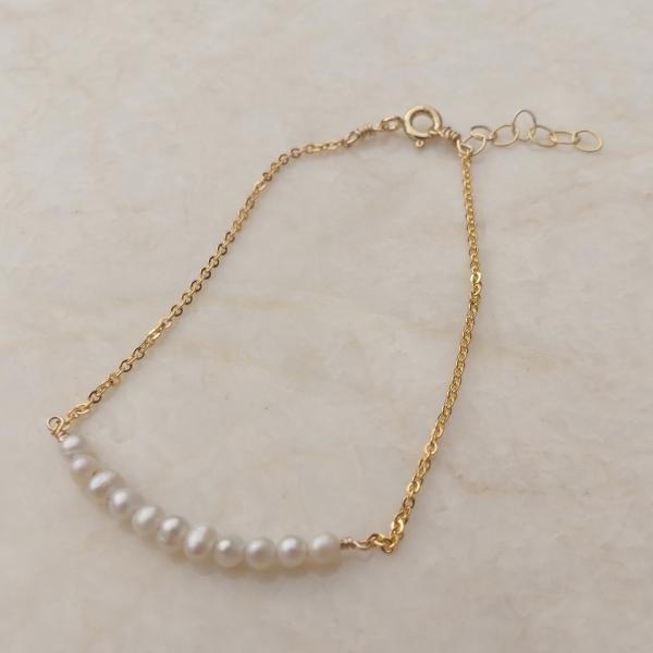 Pearl Stacking Bracelet | Gold picture