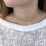 Multi-Moonstone Choker Necklace