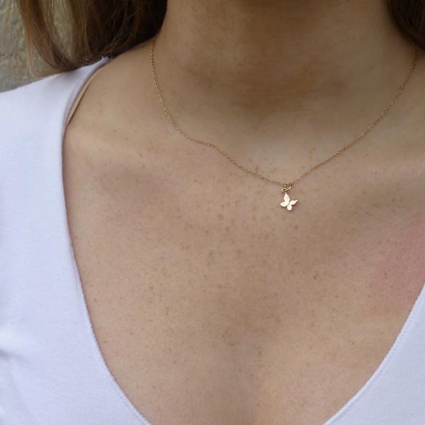 Tiny Butterfly Necklaces | IMK Jewelry