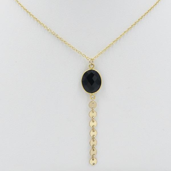 Y Necklace with Gemstone/Disc Chain Drop picture