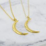 Gold Crescent Moon Necklace