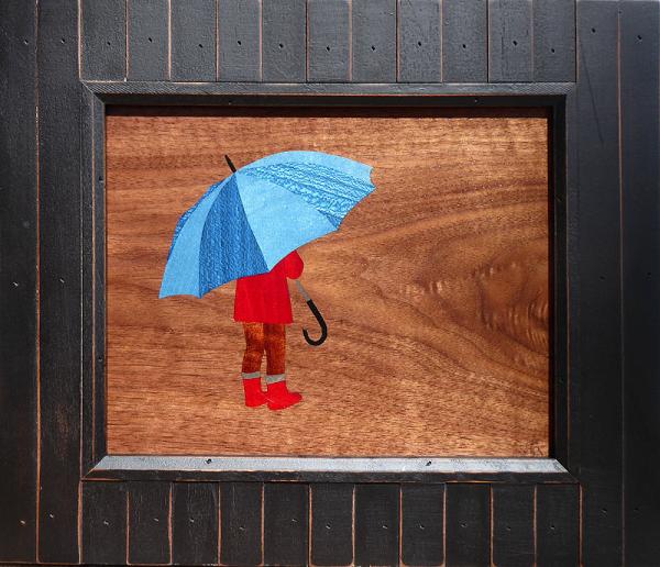 D476 Young Umbrella Girl