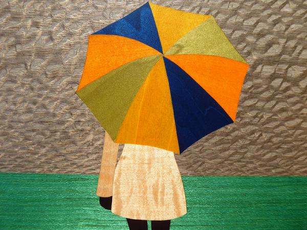 D472 Multicolor Umbrella Girl picture