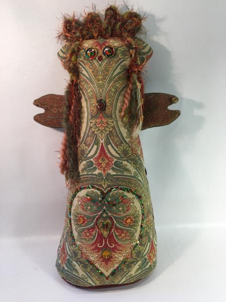 Red and Green Paisley Spirit Doll