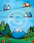 Mountain Birdscape