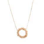 Pink Peruvian Opal Gold Fill Necklace