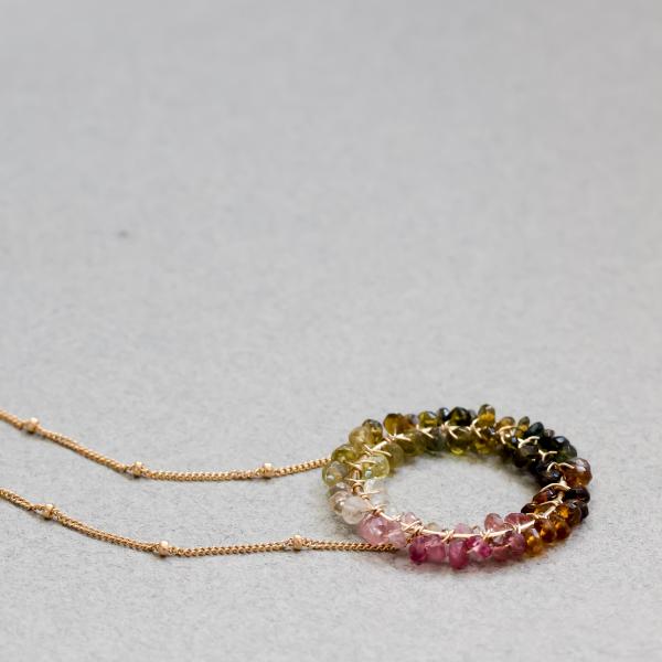Tourmaline Gold Fill Necklace picture