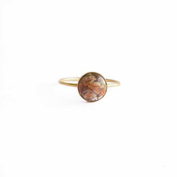 Leopardskin Jasper 14k Gold Fill Ring picture