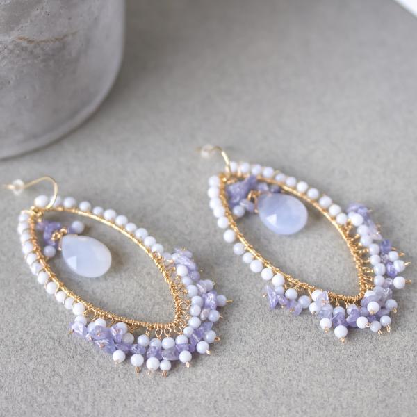 Natural Chalcedony Earrings picture