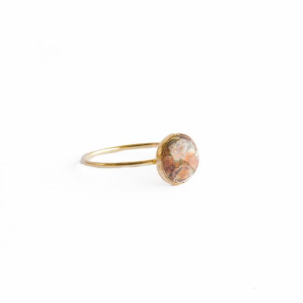 Leopardskin Jasper 14k Gold Fill Ring picture