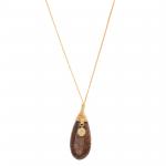 14K Gold Fill Leopardskin Jasper Necklace