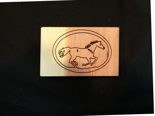 Running Horse - Aromatic Cedar Block picture