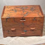 Mahogany and Turquoise jewelry box