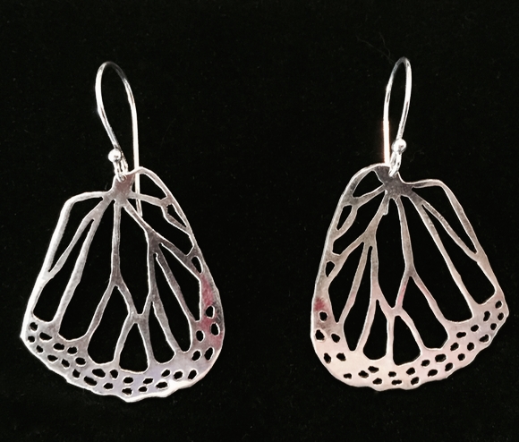 Monarch wing earrings- lower wing