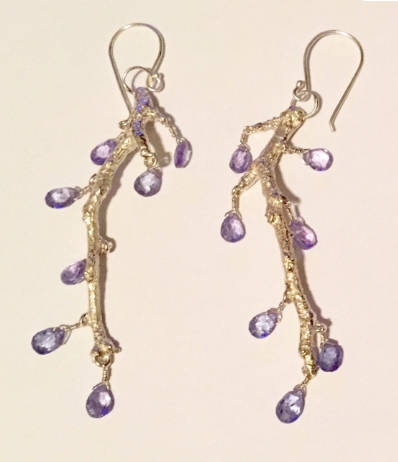 Branch earrings with Tanzanite picture