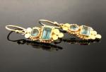 Blue topaz earrings