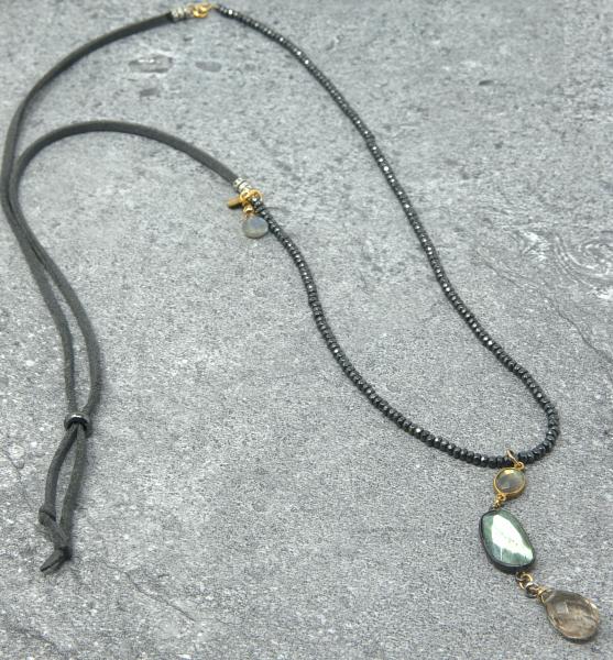 Long Triple Stone Necklace picture