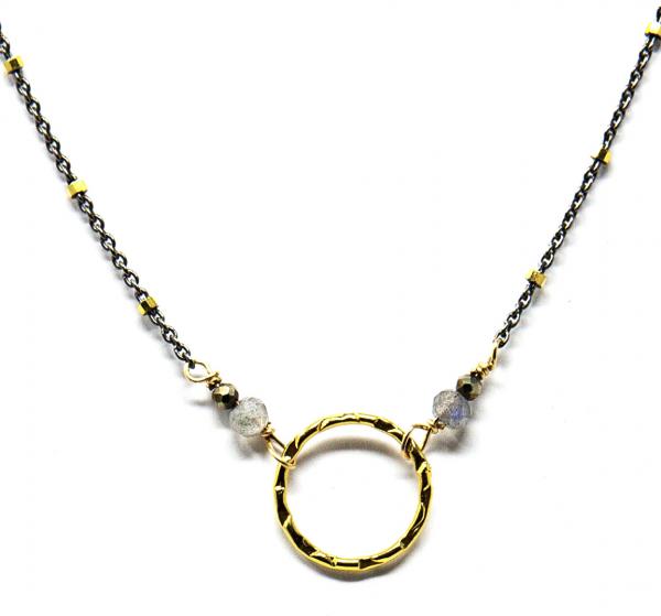Oxidized sterling Encircle Necklace