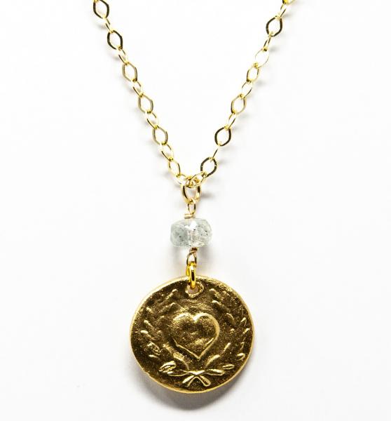 Heart with Laurel Necklace