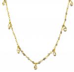 Labradorite and Teardrop Crystal Necklace