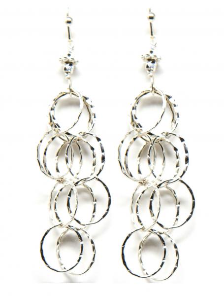 Silver Cascade earrings