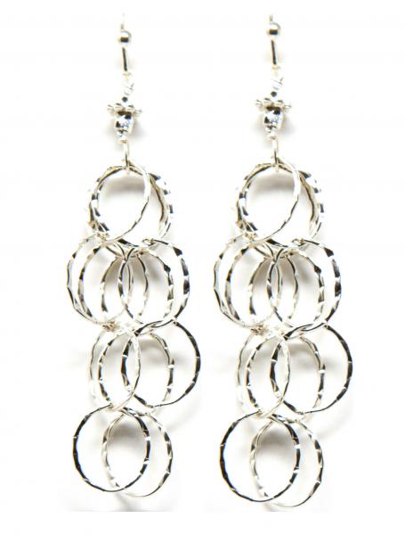 Silver Cascade earrings picture