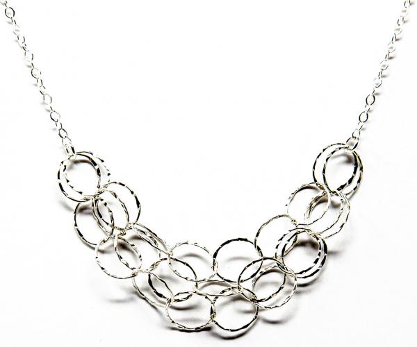 Silver Layered Rings Necklace picture