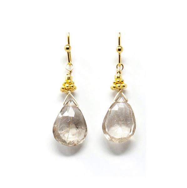 Rutilated Quartz earrings