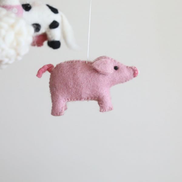 Farm animal baby mobile picture