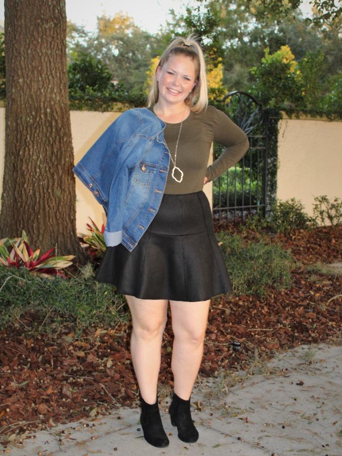 Black Houndstooth Skirt picture