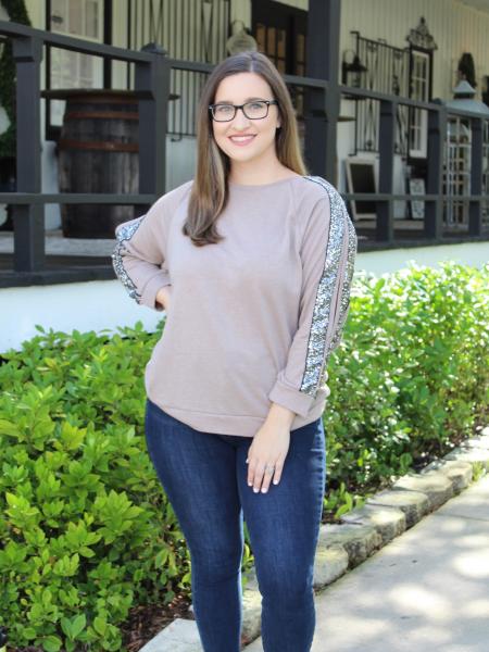 Sequin Knit Top picture