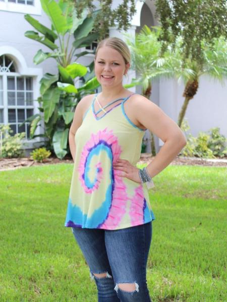 Tie Dye Strappy Tank picture