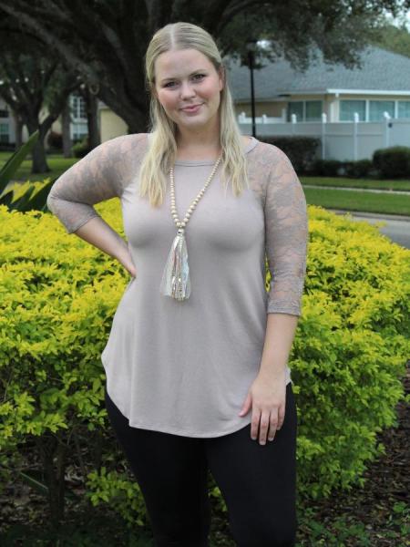 Mocha Lace Top picture