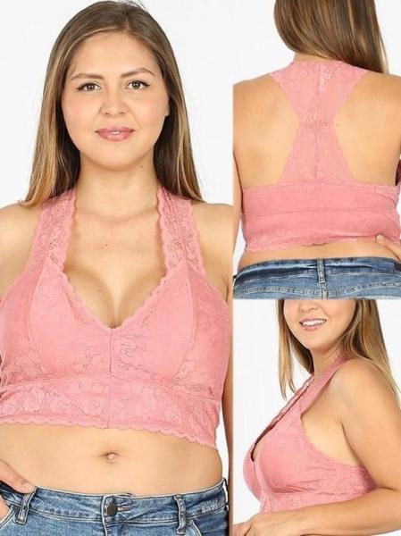 Dusty Rose Bralette - Plus picture