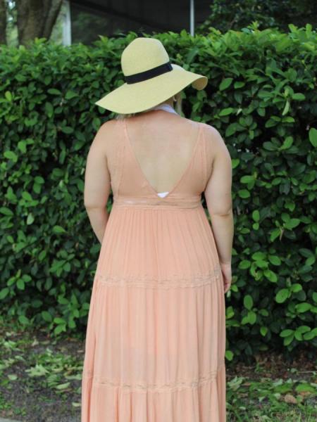 Coral Boho Maxi Dress picture