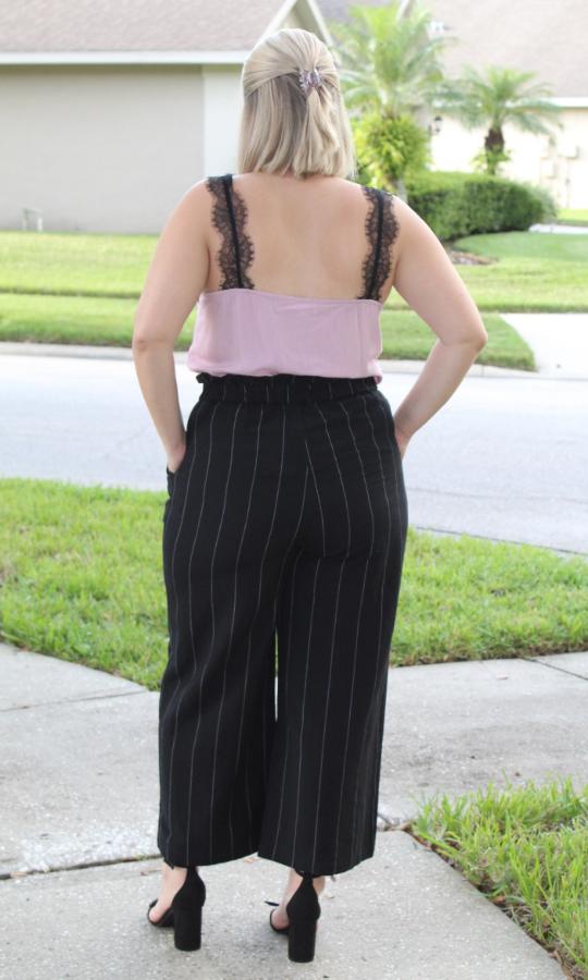 Pinstriped Black Slacks picture