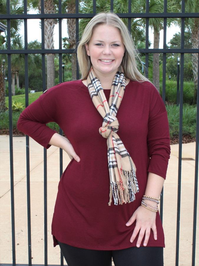 Tan Plaid Scarf picture