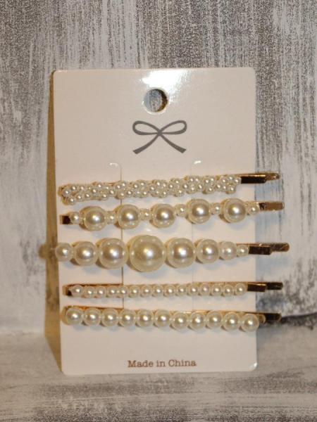 5 Pearl Bobby Pin Pack picture