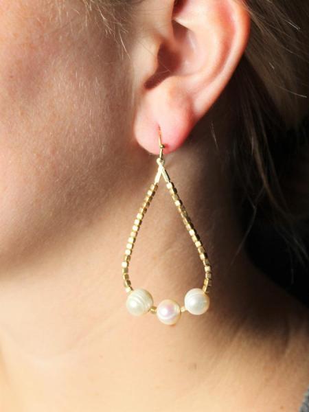 Pearl Teardrop Earrings